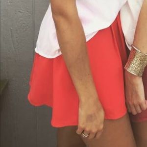 The Fifth Red High Waosted Shorts Medium